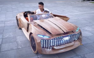 Ông bố Việt làm siêu xe gỗ cho con được Audi liên hệ: 