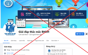 Mất tiền vì nhắn tin với fanpage giả mạo BHXH Việt Nam