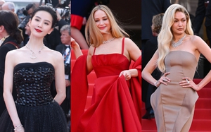Thảm đỏ Cannes 2023 ngày 6: Jennifer Lawrence đi dép xỏ ngón, Lưu Thi Thi - Joo Ji Hoon đẹp bất chấp “ống kính hung thần”