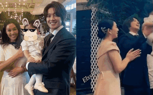 Kim Hyun Joong (Vườn Sao Băng) lần đầu tiên xuất hiện cùng vợ và con trai đầu lòng