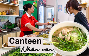 Cầm 50.000 đồng vào canteen Nhân văn, 