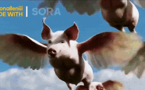 Người bóng bay, mèo đuôi lươn, lợn có cánh, … Ngỡ ngàng với khả năng bẻ cong thực tại của AI Sora dưới trí tưởng tượng của nghệ sĩ
