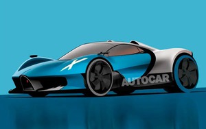 Đây sẽ là chiếc xe kế nhiệm Bugatti Chiron: Hết dáng 