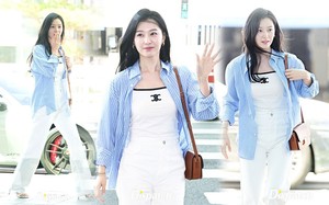 "Nữ hoàng nước mắt" Kim Ji Won hóa "Nữ hoàng sân bay": Lên đồ đơn giản vẫn xinh ngất ngây, khoảnh khắc kinh ngạc viral MXH