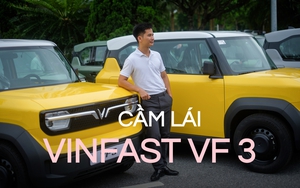 Cầm lái VinFast VF 3 vừa được bàn giao: Ngồi lái thoải mái, đi phố cực kỳ linh hoạt, 