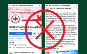 Cảnh báo Fanpage mạo danh Hội Chữ thập đỏ tỉnh Quảng Ninh lừa đảo kêu gọi quyên góp ủng hộ người dân vùng bão