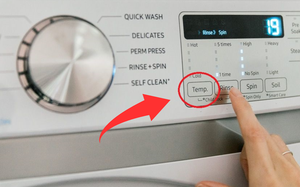 Đây là nút đặc biệt trên máy giặt, nhất định phải ấn vào để tiết kiệm điện, còn giúp quần áo dùng bền lâu