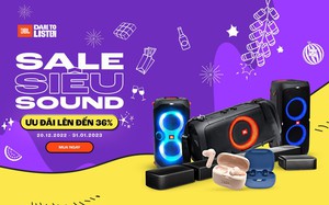 JBL giảm đến 36% cho một loạt loa, tai nghe kèm nhiều quà tặng hấp dẫn