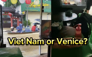 Khách Tây với trải nghiệm có 1-0-2 khi đi du lịch Huế mùa lũ: Ngắm thuyền, ăn bánh mì, tận hưởng như đang ở Venice