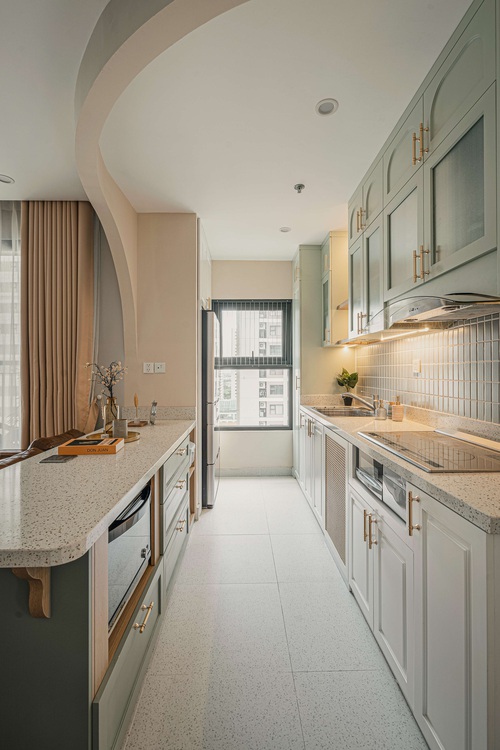Tậu căn hộ Vinhomes Ocean Park 98m2, vợ chồng trẻ chi 350 triệu thiết kế theo style chuẩn tây quá ấm áp bình yên - Ảnh 4.