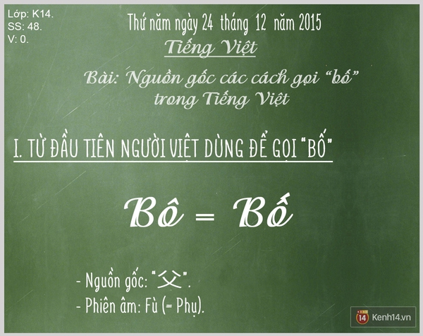 Truy tìm nguồn gốc của các cách gọi Bố trong tiếng Việt - Ảnh 2.