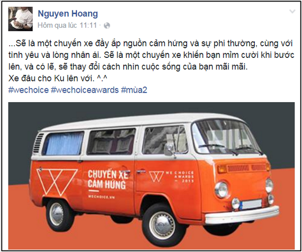 Sao Việt, hot teen h&agrave;o hứng khi Chuyến xe cảm hứng WeChoice Awards 2015 khởi h&agrave;nh! - Ảnh 3.
