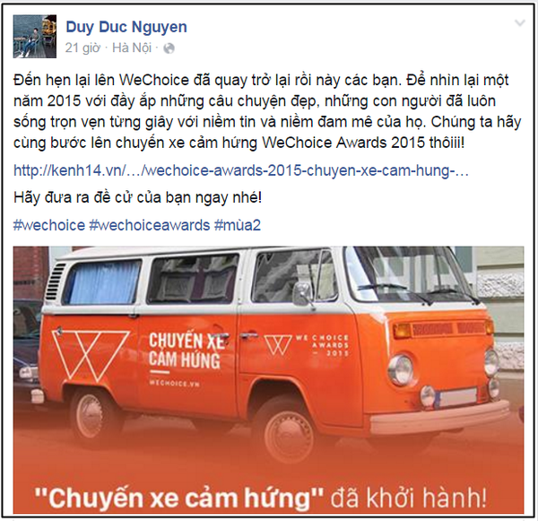 Sao Việt, hot teen h&agrave;o hứng khi Chuyến xe cảm hứng WeChoice Awards 2015 khởi h&agrave;nh! - Ảnh 7.