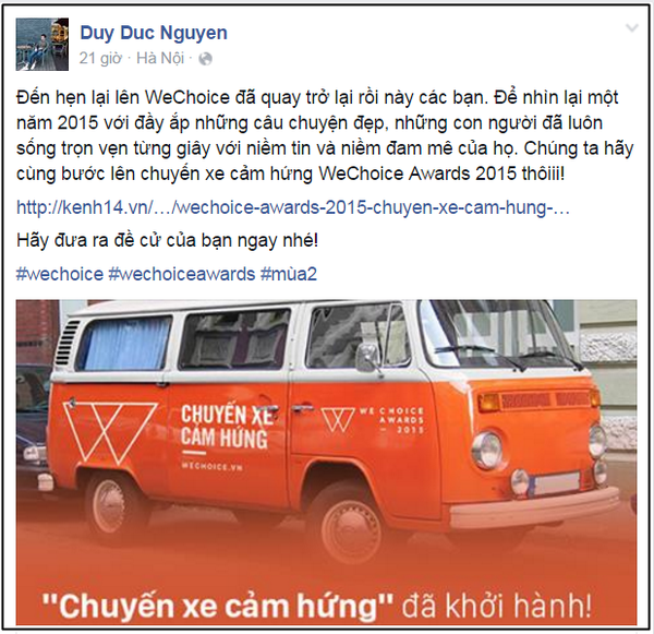 Sao Việt, hot teen hào hứng khi Chuyến xe cảm hứng WeChoice Awards 2015 khởi hành! - Ảnh 7.