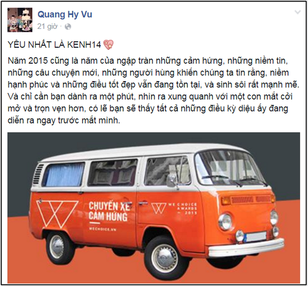Sao Việt, hot teen h&agrave;o hứng khi Chuyến xe cảm hứng WeChoice Awards 2015 khởi h&agrave;nh! - Ảnh 9.