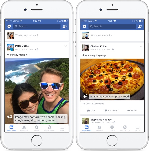 Facebook tung tính năng giúp người khiếm thị có thể lướt mạng xã hội - Ảnh 1.