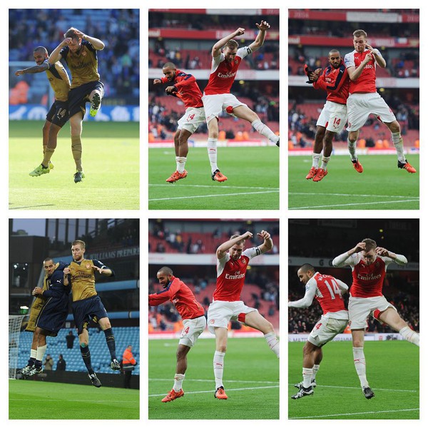 Walcott rủ fan thực hiện m&agrave;n ăn mừng h&agrave;i hước ngay tr&ecirc;n s&acirc;n - Ảnh 4.