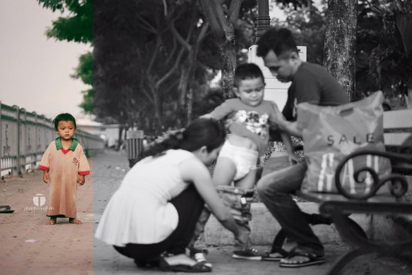 Bức ảnh về 2 cậu b&eacute; với 2 cuộc đời, 2 số phận sẽ khiến bạn x&uacute;c động...  - Ảnh 1.