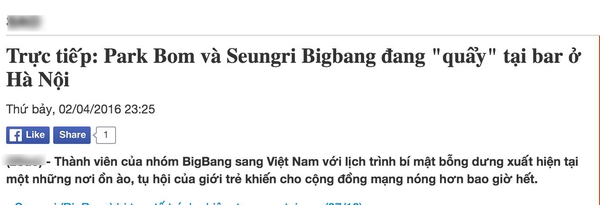 Park Bom xuất hiện c&ugrave;ng Seung Ri tại qu&aacute;n bar ở H&agrave; Nội chỉ l&agrave; tin vịt - Ảnh 1.