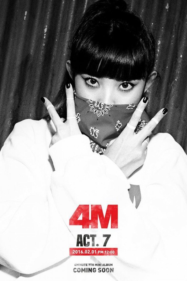 4Minute bịt mặt nh&aacute; h&agrave;ng album mới - Ảnh 3.