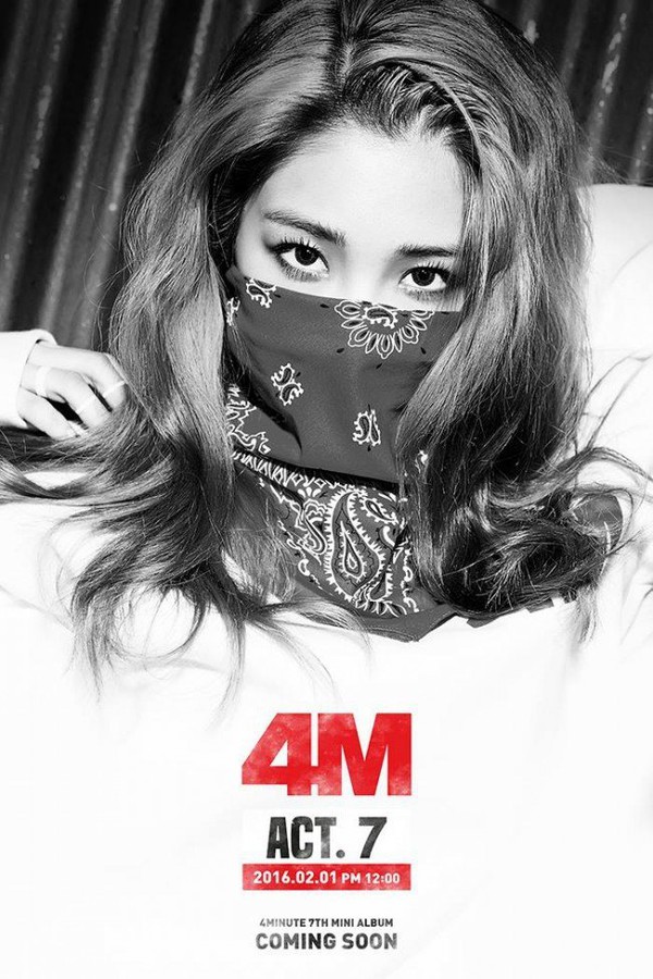 4Minute bịt mặt nh&aacute; h&agrave;ng album mới - Ảnh 4.