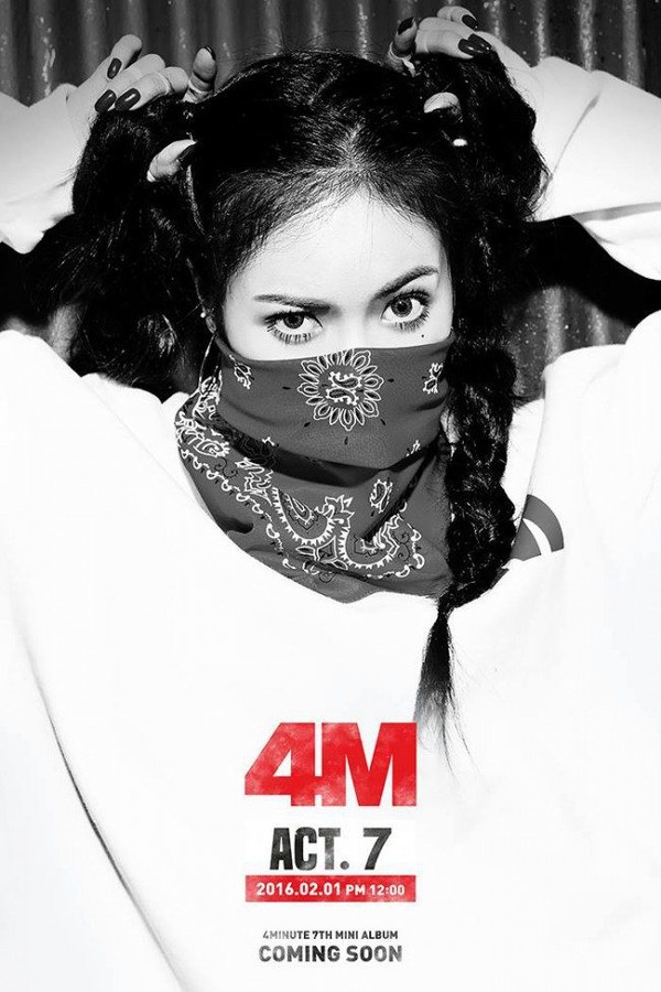 4Minute bịt mặt nh&aacute; h&agrave;ng album mới - Ảnh 7.