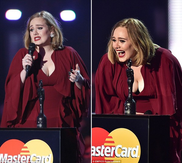 Adele khóc méo xệu cả mặt và văng tục khi nhận tận 4 giải tại BRIT Awards - Ảnh 4.
