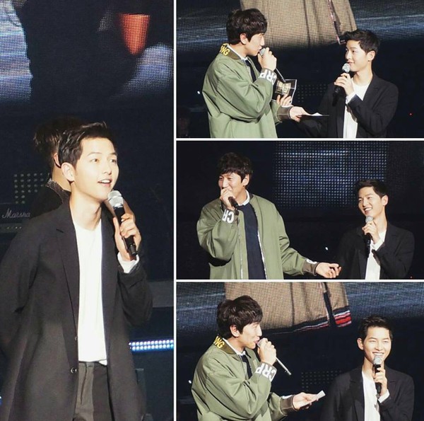 Clip: Fan h&ograve; h&eacute;t cuồng nhiệt khi Song Joong Ki bất ngờ xuất hiện tại show Kim Jong Kook - Ảnh 5.