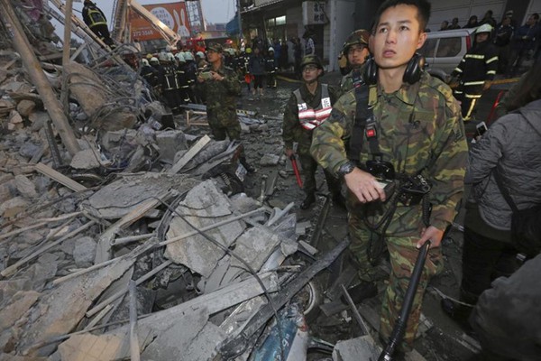 Khung cảnh kinh hoàng sau vụ động đất 6,4 độ Richter rung chuyển Đài Loan - Ảnh 15.