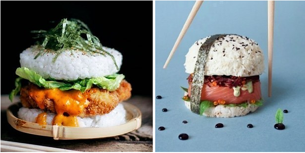 Trào lưu burger nhân sushi lạ mắt khiến dân háu ăn lùng sục khắp nơi - Ảnh 3.