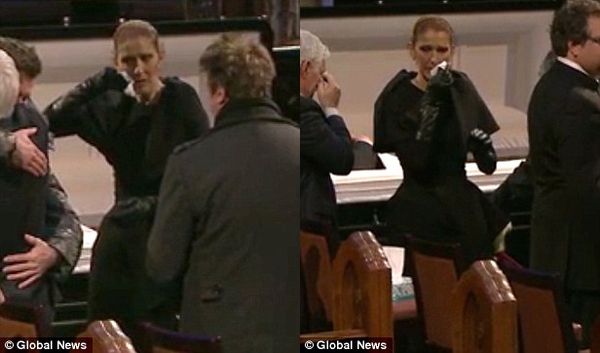 Celine Dion nghẹn ngào viếng linh cữu chồng tại nhà thờ cùng hàng trăm fan - Ảnh 6.