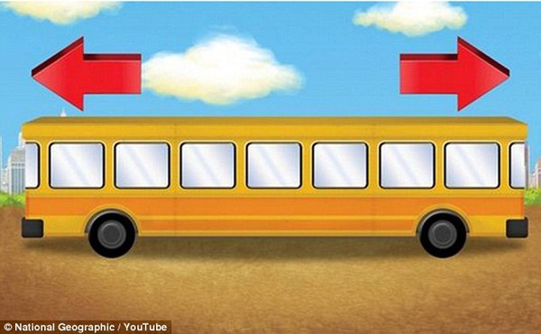 Theo bạn chiếc xe bus này đang chạy về hướng nào? - Ảnh 1.