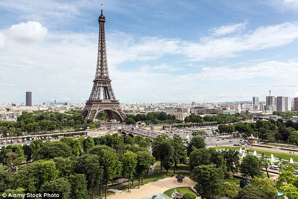 Người dân Nhật Bản thu dọn rác quanh tháp Eiffel - Ảnh 1.