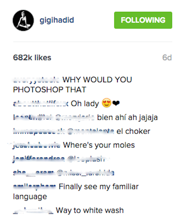 Fan bức xúc khi Vogue Trung Quốc xóa hết nốt ruồi của Gigi Hadid - Ảnh 5.