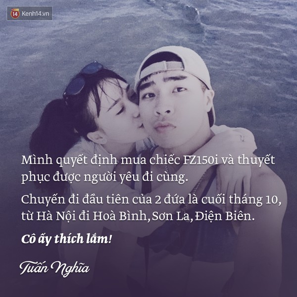 C&aacute;c cặp đ&ocirc;i xế v&agrave; &ocirc;m chia sẻ chuyện t&igrave;nh y&ecirc;u ngọt ng&agrave;o tr&ecirc;n c&aacute;c cung đường phượt - Ảnh 6.
