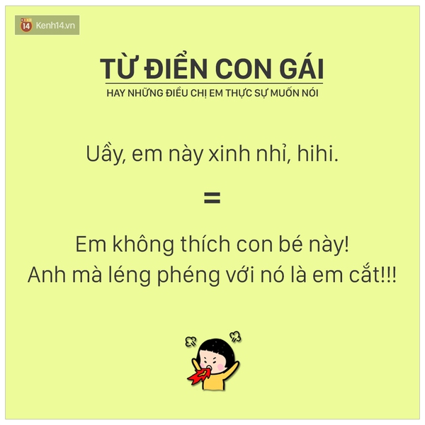 Từ điển con gái: Những điều bạn nghĩ vỡ đầu cũng không thể hiểu nổi! - Ảnh 5.