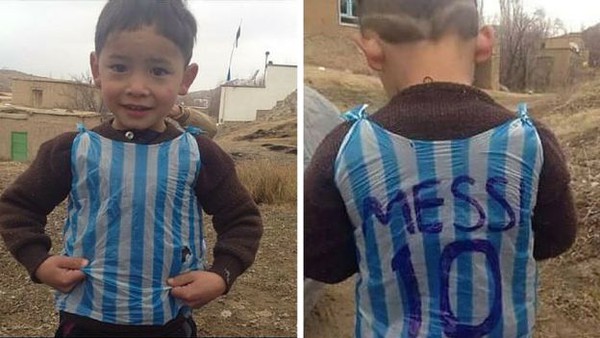 Kết thúc có hậu cho cậu bé nghèo làm áo đấu Messi bằng túi nilon - Ảnh 5.