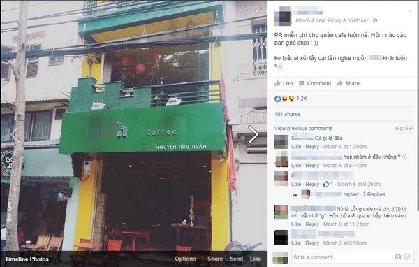 Bi hài chuyện cafe Lồng ở Hà Nội bị chế tên quán thành từ nhạy cảm - Ảnh 1.