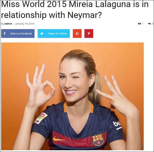 Rộ tin Hoa hậu Thế giới 2015 hẹn hò với Neymar - Ảnh 2.
