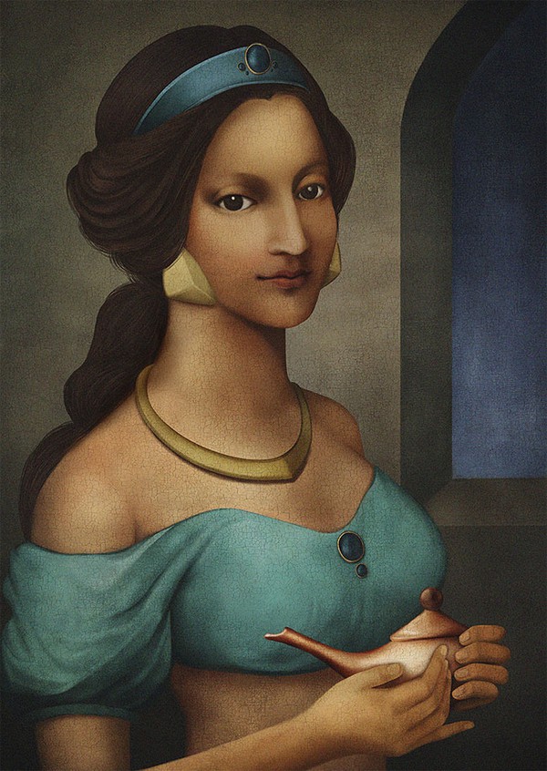 Sẽ ra sao nếu d&agrave;n c&ocirc;ng ch&uacute;a Disney trở về thời đại của Mona Lisa? - Ảnh 4.