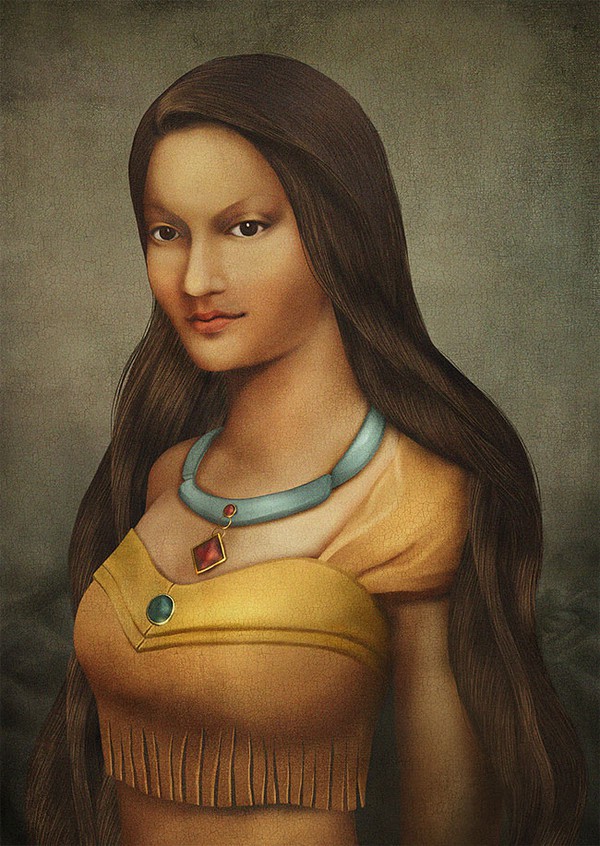 Sẽ ra sao nếu dàn công chúa Disney trở về thời đại của Mona Lisa? - Ảnh 5.