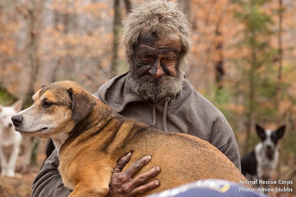 Homeless man surrendered 31 dogs because he was no longer healthy enough to take care of them