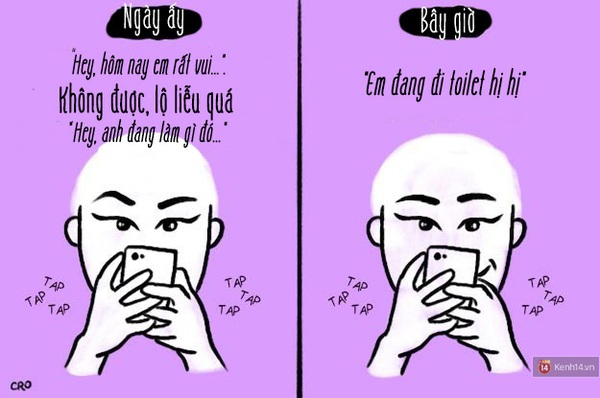 Tranh vui: L&uacute;c mới y&ecirc;u thật vui biết bao nhi&ecirc;u.... - Ảnh 1.