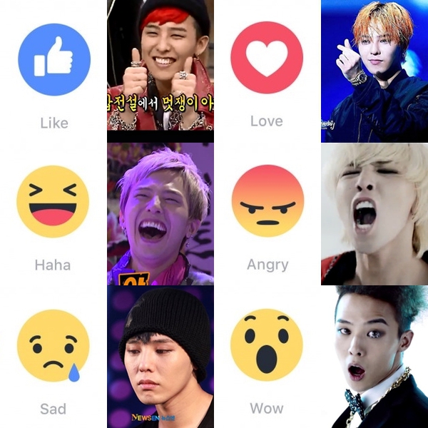Những biểu cảm giống hệt biểu tượng cảm xúc facebook mới của loạt sao hot nhất Hoa - Hàn - Ảnh 4.