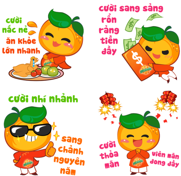 Bộ sticker lì xì tiếng cười lên ngôi dịp Tết - Ảnh 2.