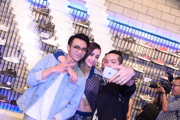 D&agrave;n sao trẻ Việt tưng bừng tham dự khai trương cửa h&agrave;ng adidas - Ảnh 1.