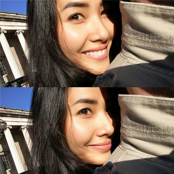 Ho&agrave;ng Th&ugrave;y lần đầu c&ocirc;ng khai ảnh r&otilde; mặt bạn trai - Ảnh 4.