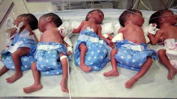 Ấn Độ: Thai phụ tưởng sinh một con nhưng không ngờ có tới 5 em bé chào đời - Ảnh 1.