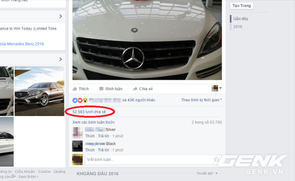 Năm 2016 rồi, đừng mắc tr&ograve; lừa share Facebook tr&uacute;ng xe Mercedes hay iPhone 6s nữa - Ảnh 2.