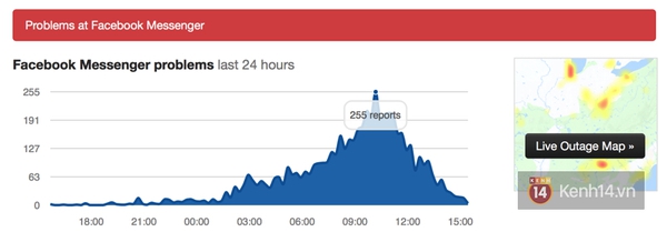 Facebook Messenger vừa sập, bạn c&oacute; bị kh&ocirc;ng? - Ảnh 1.